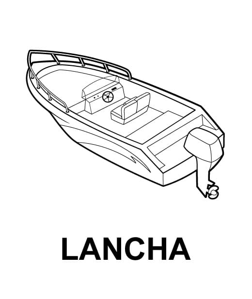 Desenho deLancha 1 para colorir