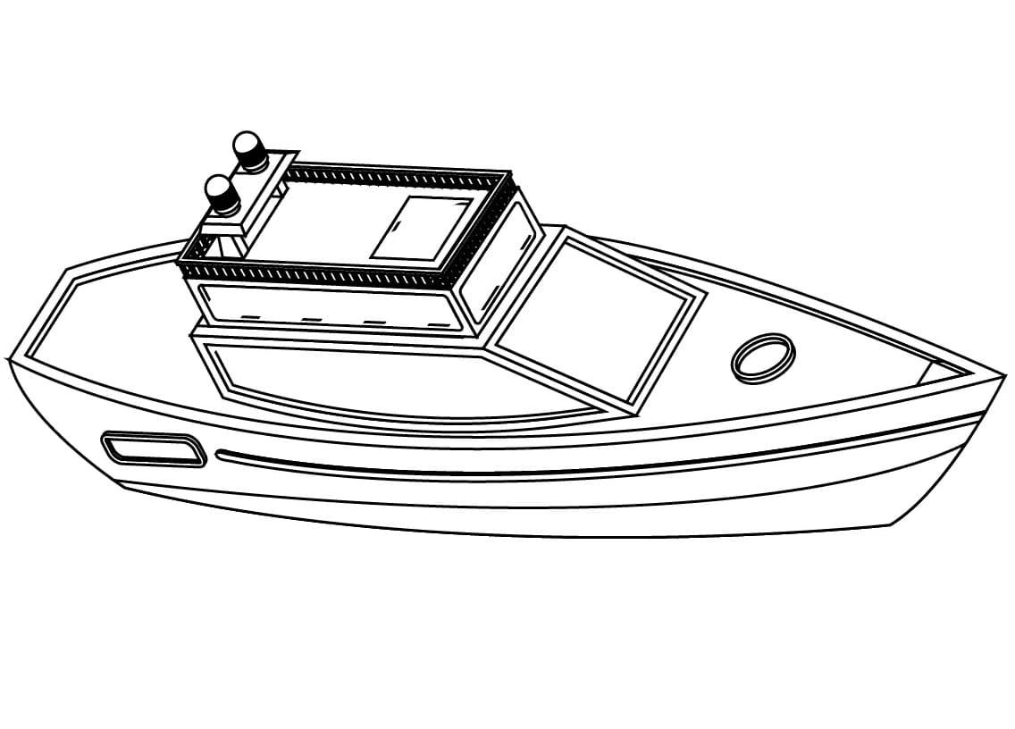 Desenho deLancha 16 para colorir