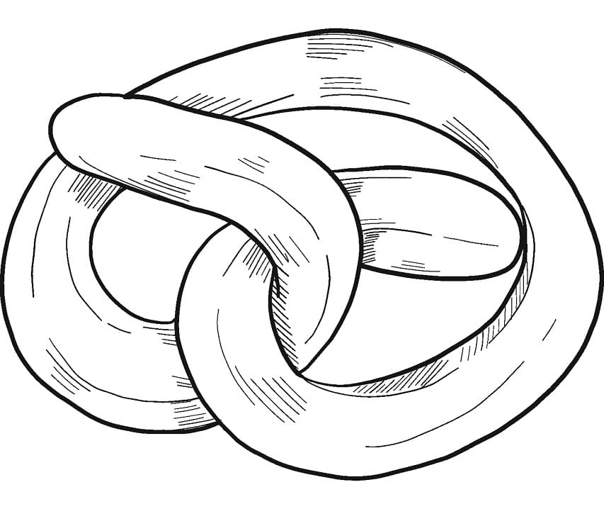 Desenho deLanche de Pretzel 7 para colorir