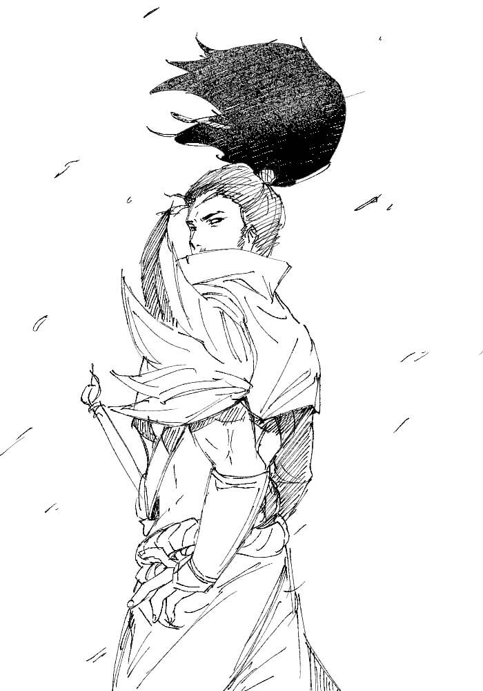 Desenho deLegal Yasuo 2 para colorir