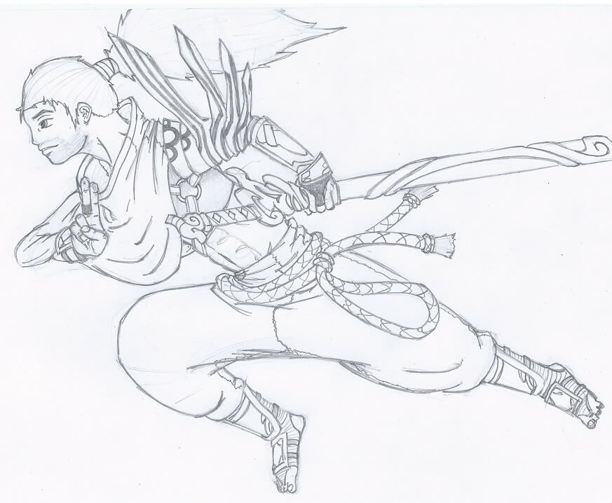 Desenho deLegal Yasuo 6 para colorir