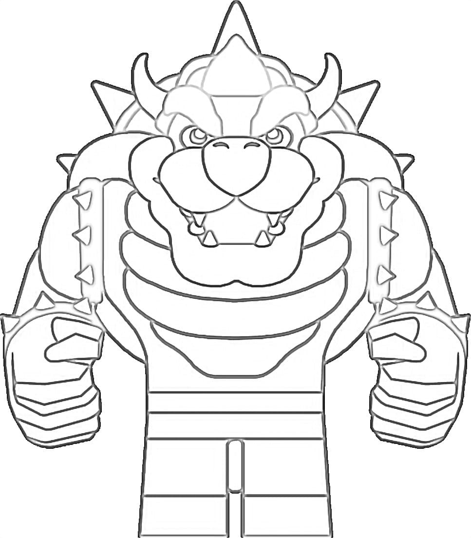 Desenho deLego Bowser para colorir