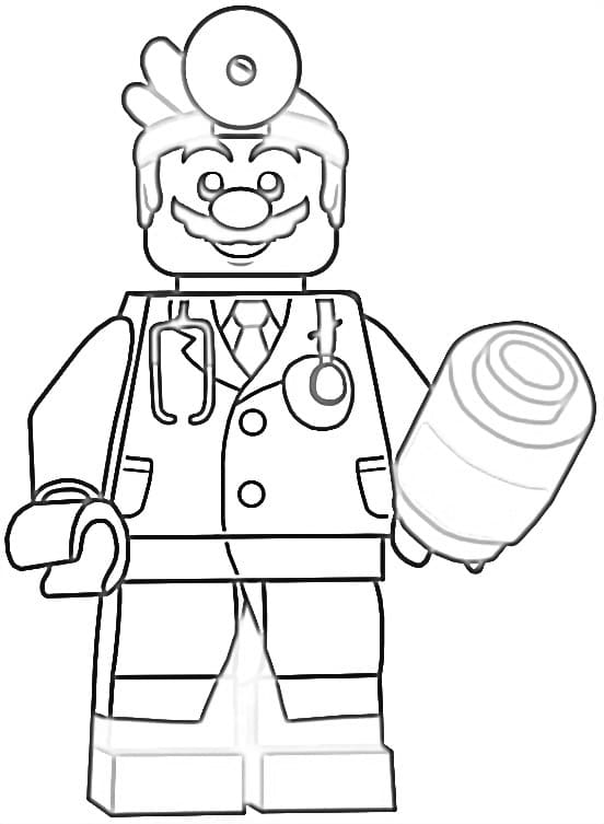 Desenho de Lego Mario 1 para colorir