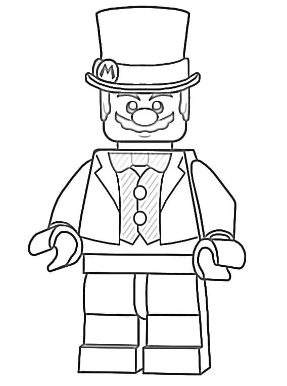 Desenhos de Lego Mario para colorir