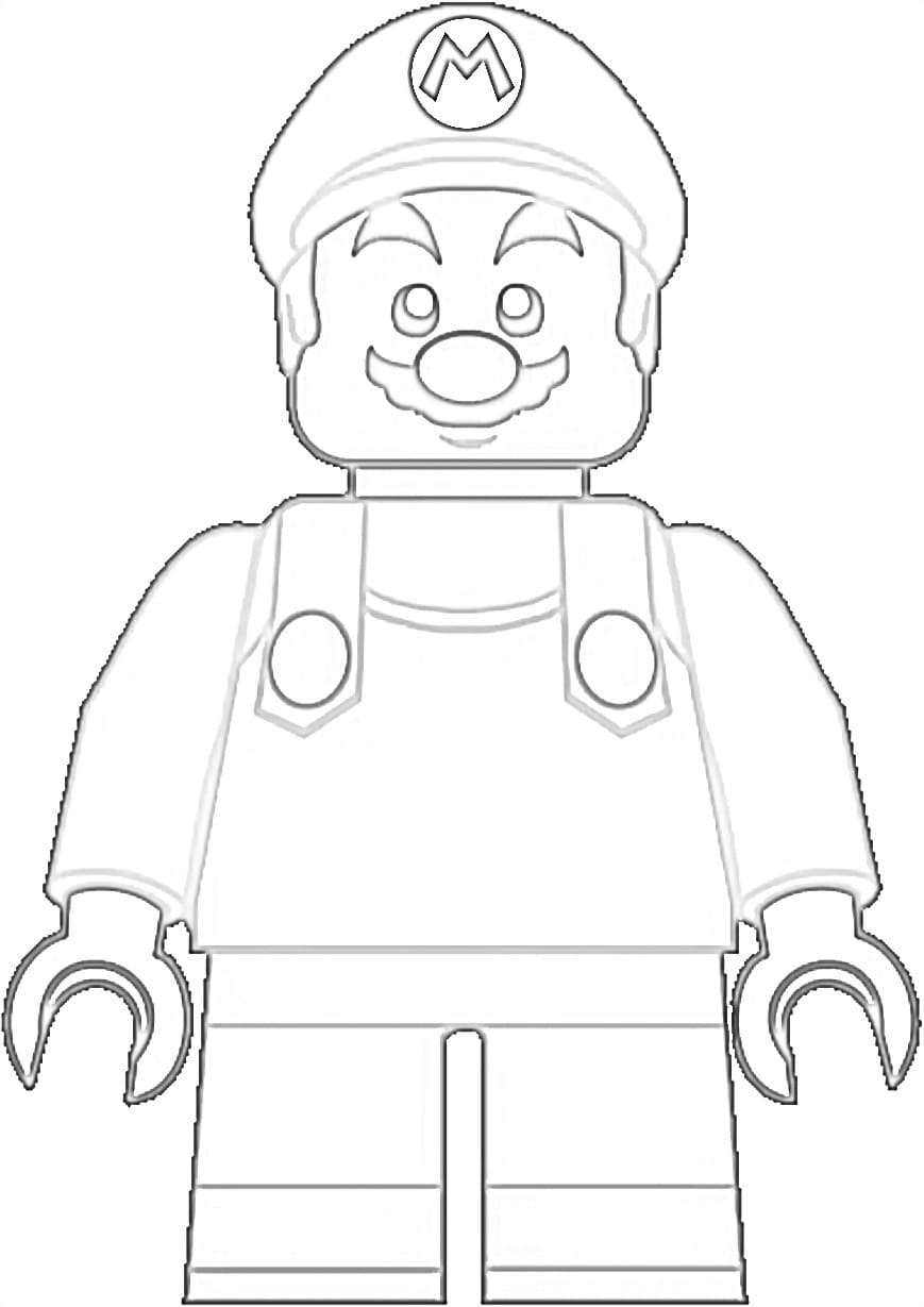 Desenho de Lego Mario 3 para colorir