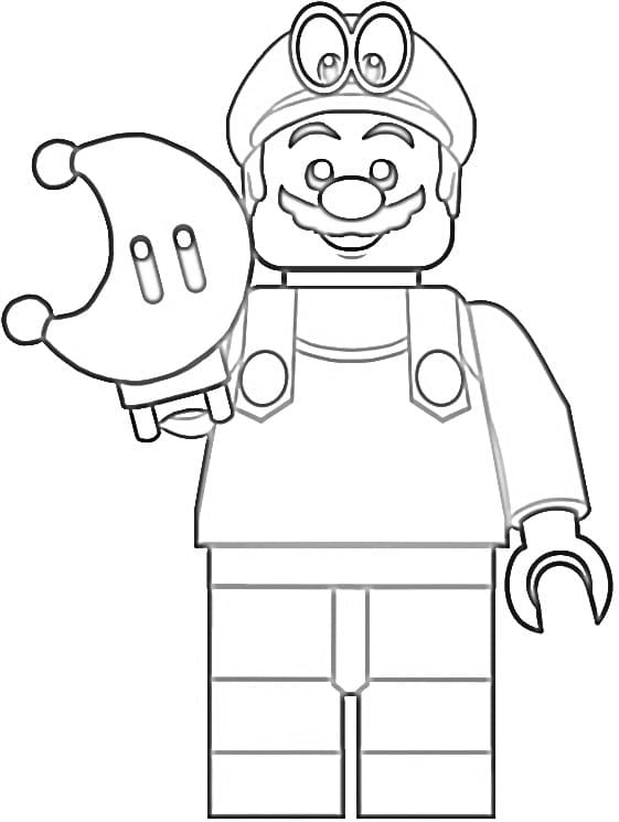 Desenho de Lego Mario 5 para colorir