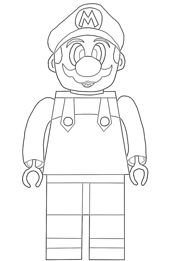 Desenho de Lego Mario 6 para colorir