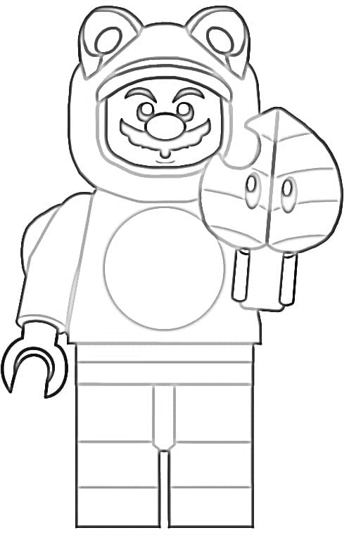 Desenho de Lego Mario 7 para colorir