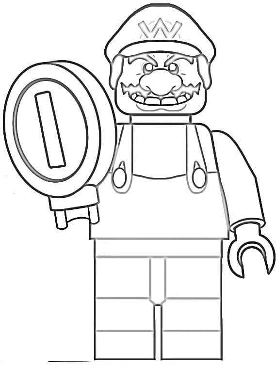 Desenho de Lego Wario para colorir