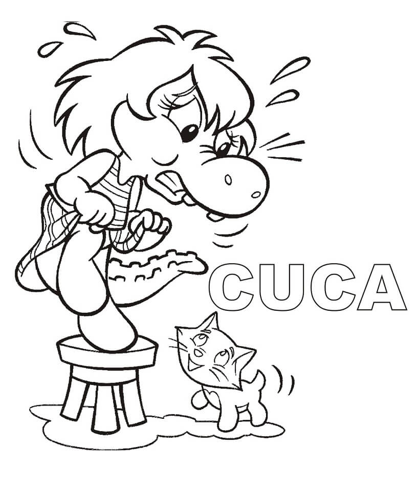 Desenho deLenda da Cuca 2 para colorir