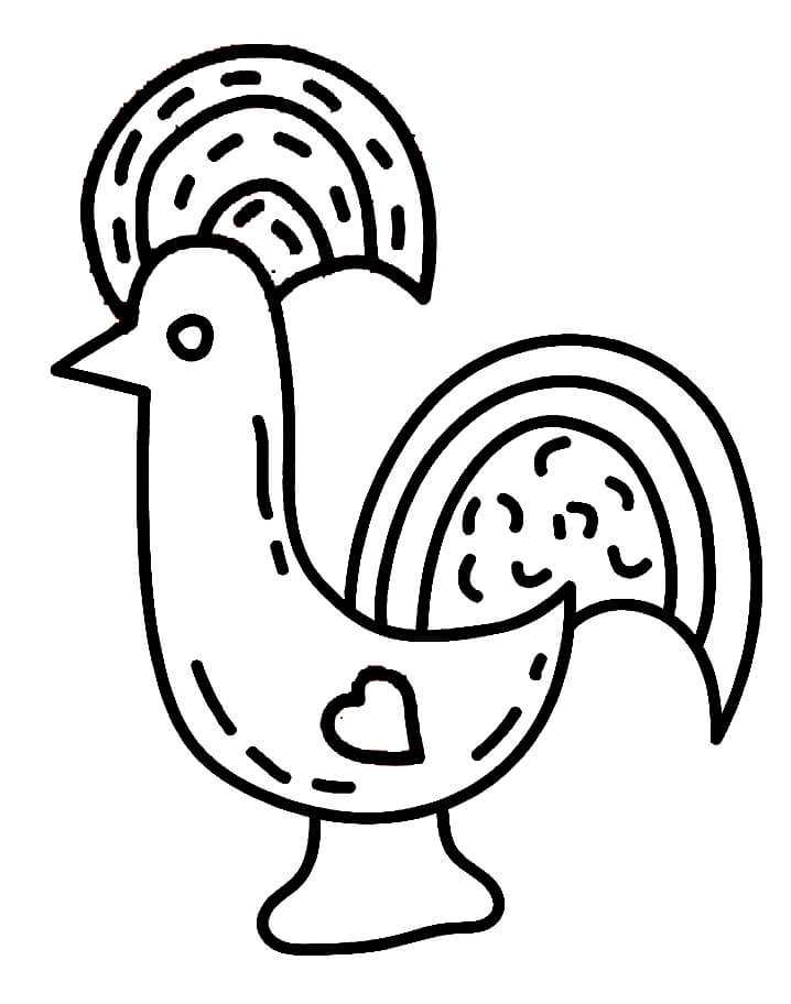 Desenho deLenda do Galo de Barcelos 11 para colorir