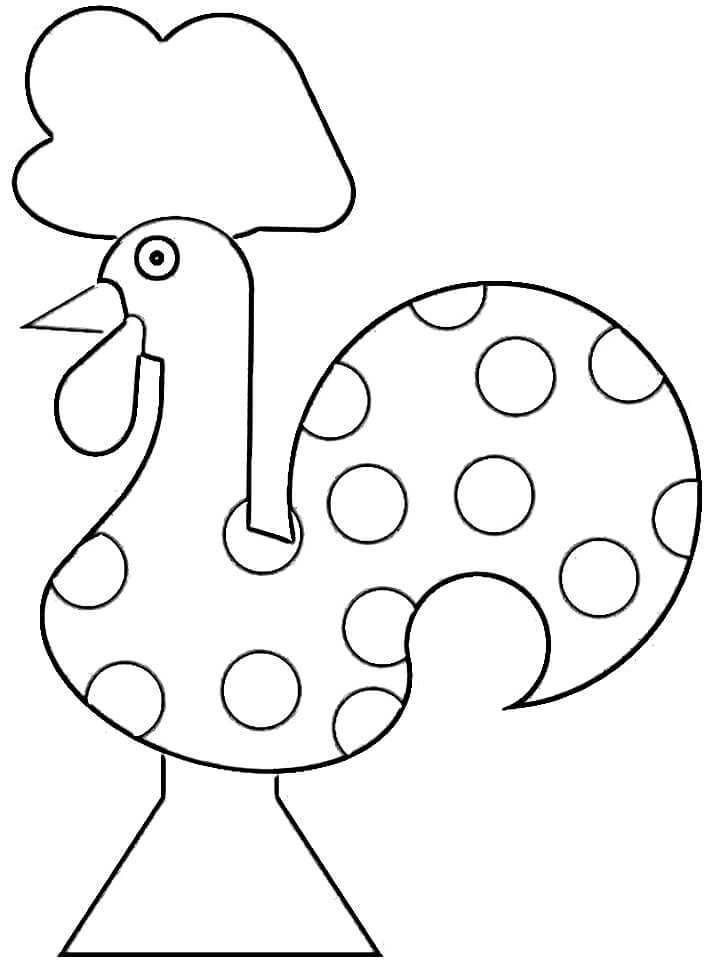 Desenho deLenda do Galo de Barcelos 14 para colorir