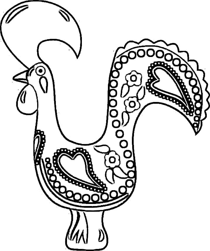 Desenho deLenda do Galo de Barcelos 15 para colorir