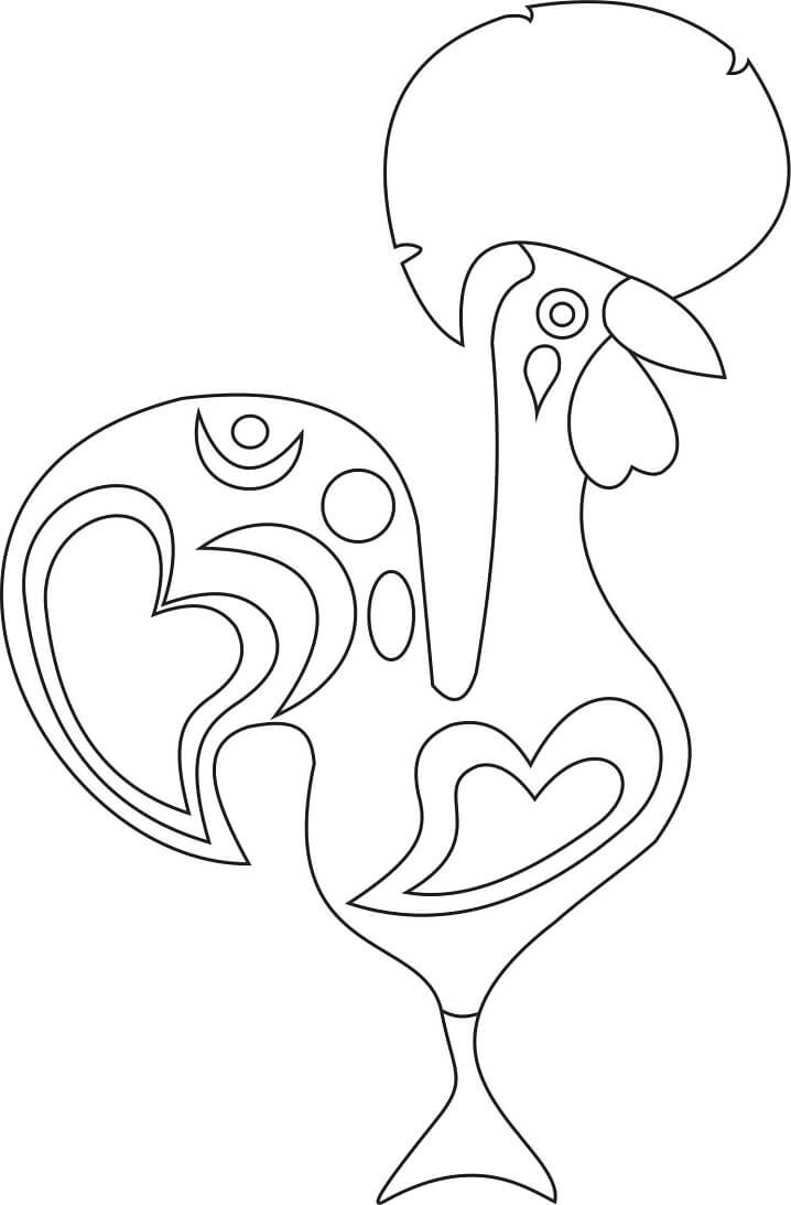 Desenho deLenda do Galo de Barcelos 7 para colorir