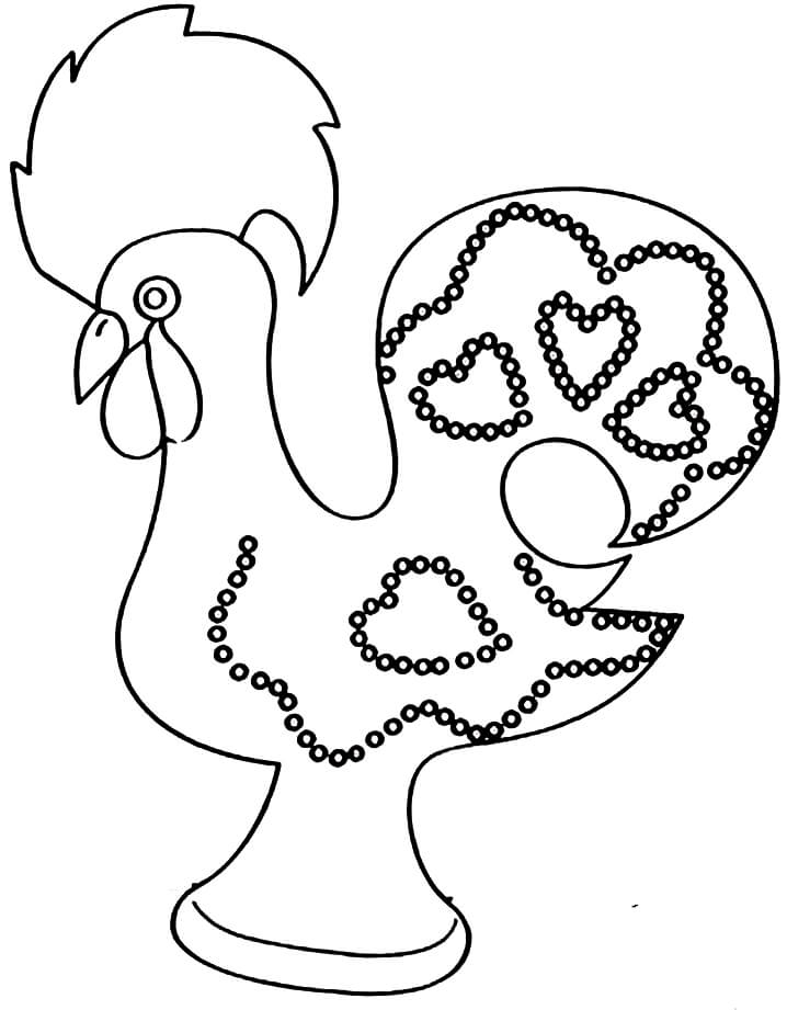 Desenho deLenda do Galo de Barcelos 9 para colorir