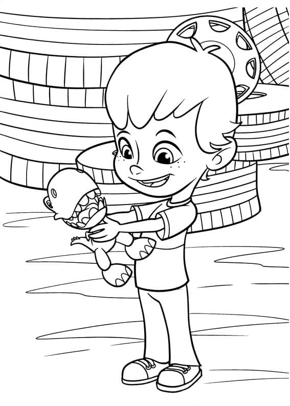 Desenho deLiam de Rusty Rivets para colorir