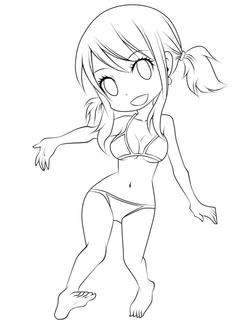 Desenho deLinda Lucy Heartfilia 3 para colorir