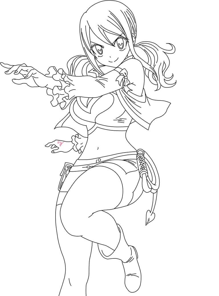 Desenho deLinda Lucy Heartfilia para colorir