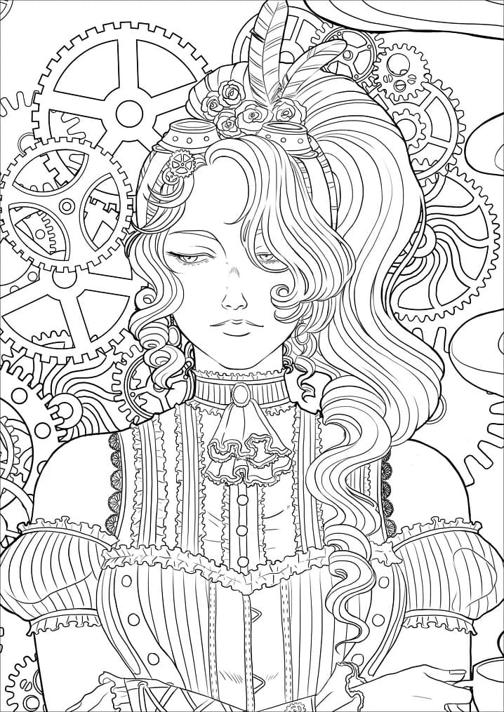 Desenho deLinda Mulher 3 para colorir