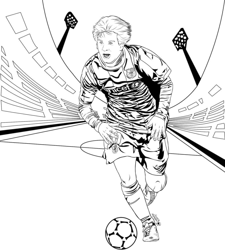 Desenho deLionel Messi 2 para colorir