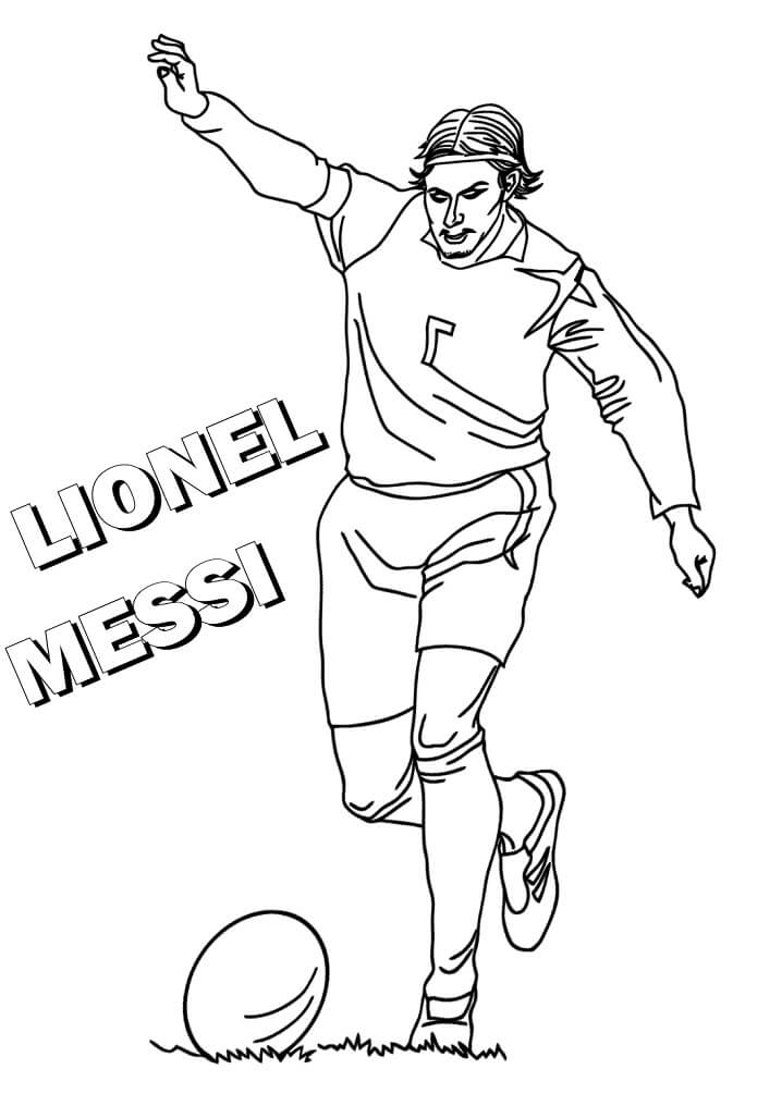 Desenho deLionel Messi 5 para colorir