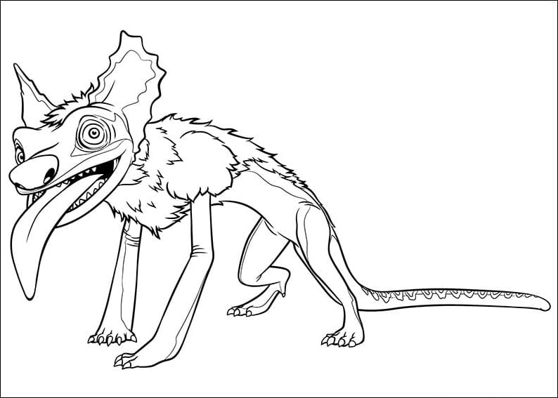 Desenho deLiyote de Os Croods para colorir