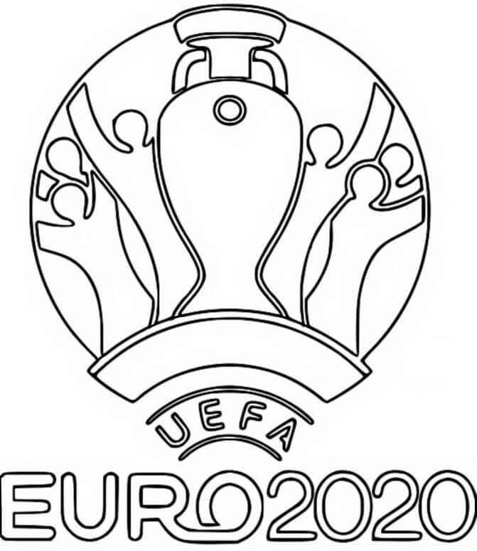 Desenhos de Euro 2021 para colorir