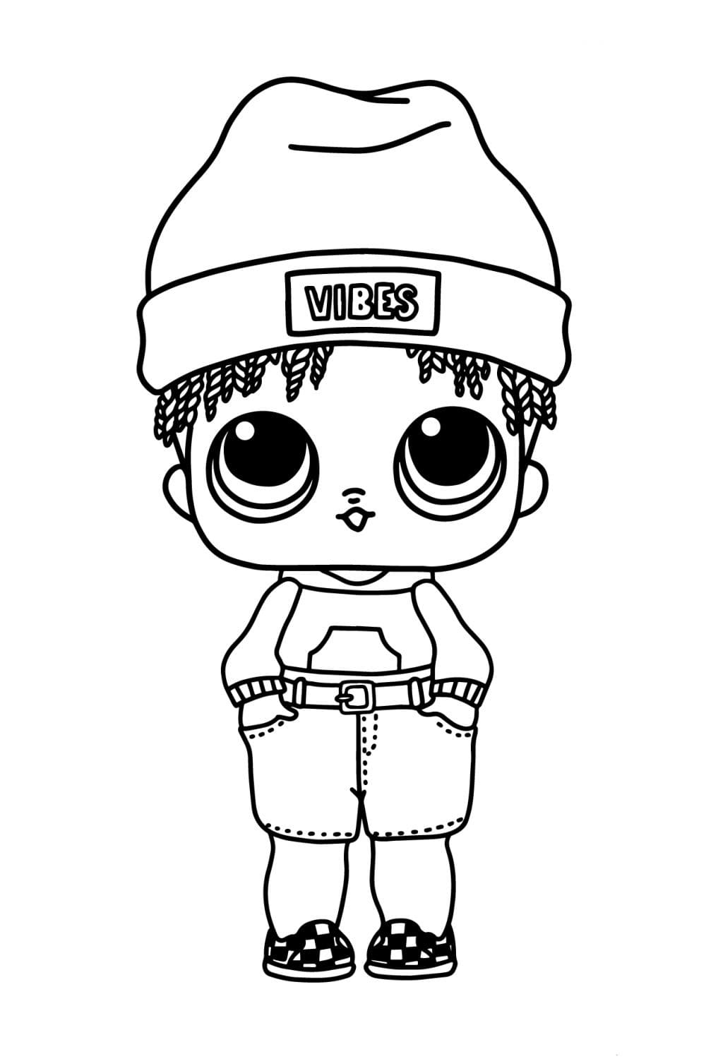 Desenho deLOL Menino 2 para colorir