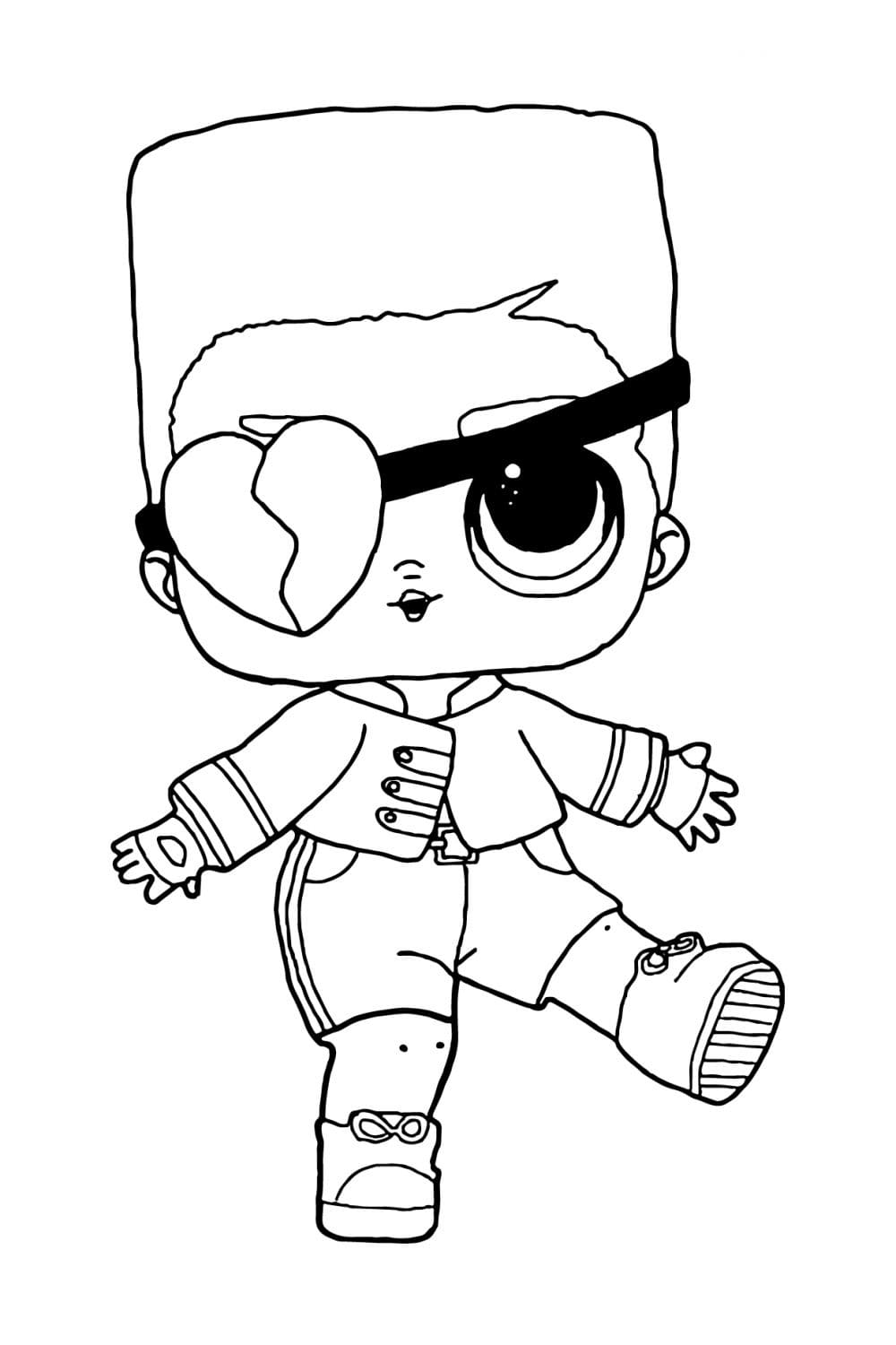 Desenho deLOL Menino 4 para colorir