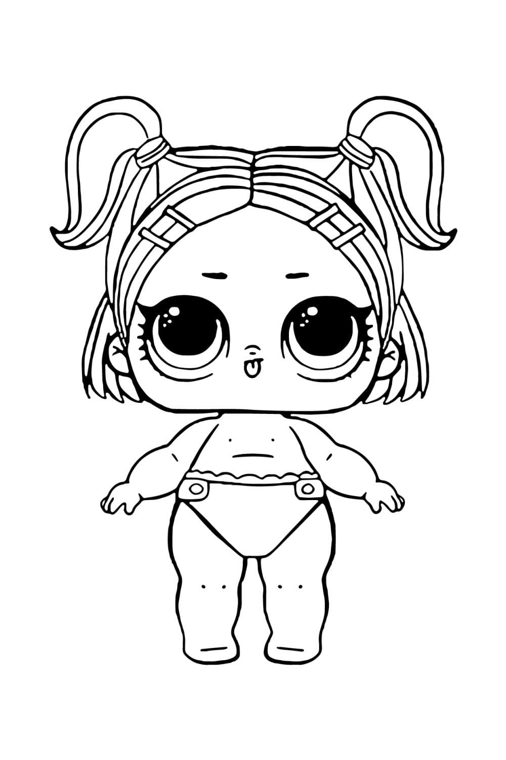 Desenho deLOL Surprise Bebê Bonita 2 para colorir