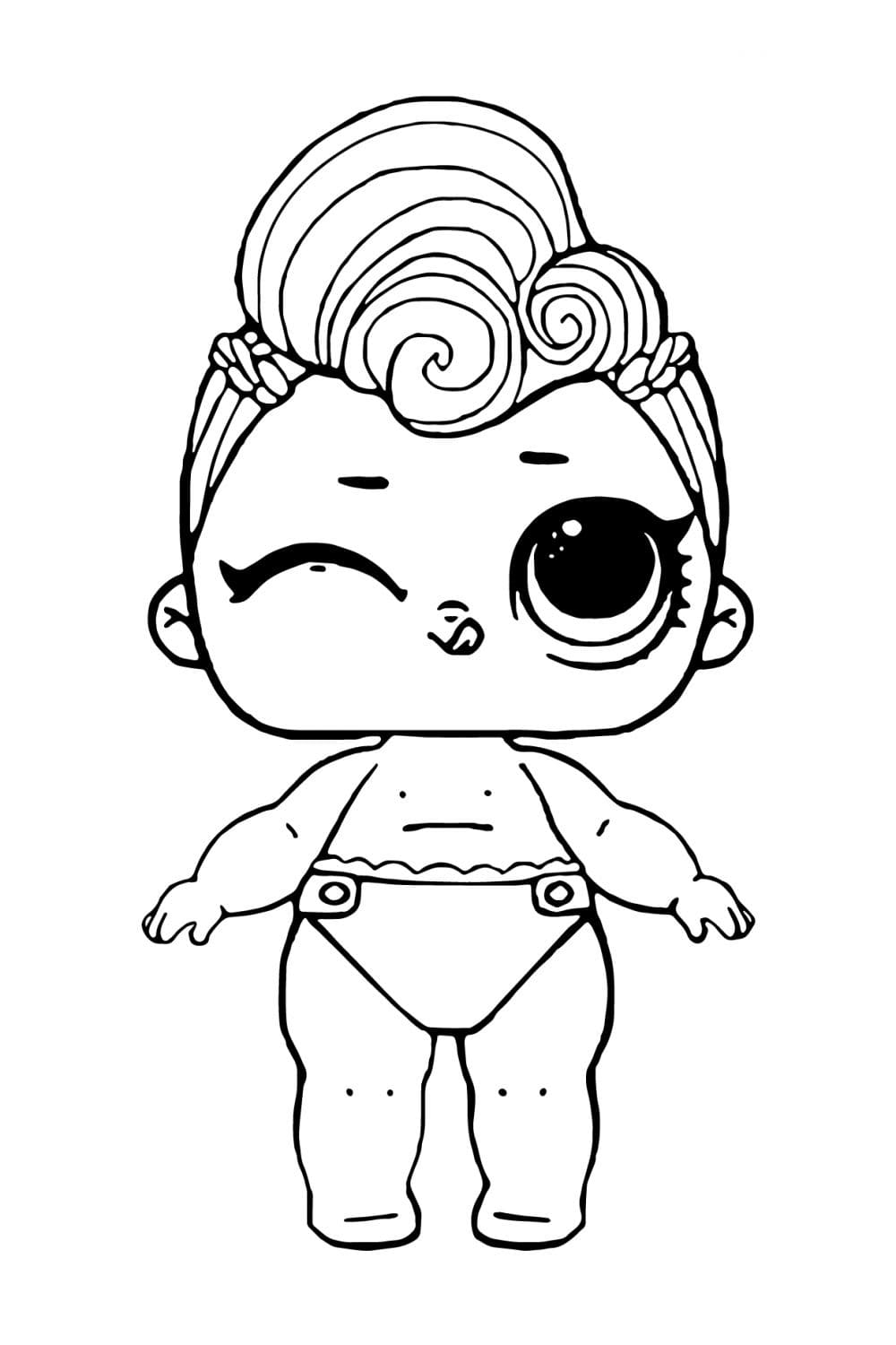 Desenho deLOL Surprise Bebê Encantadora 1 para colorir