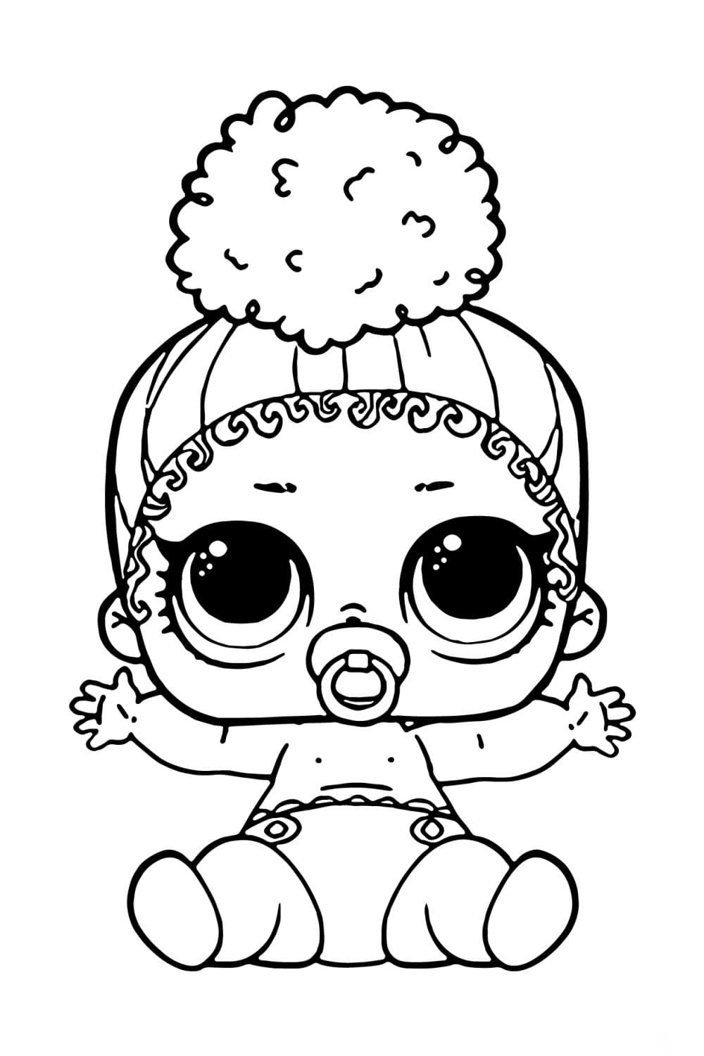 Desenho deLOL Surprise Bebê Encantadora 2 para colorir