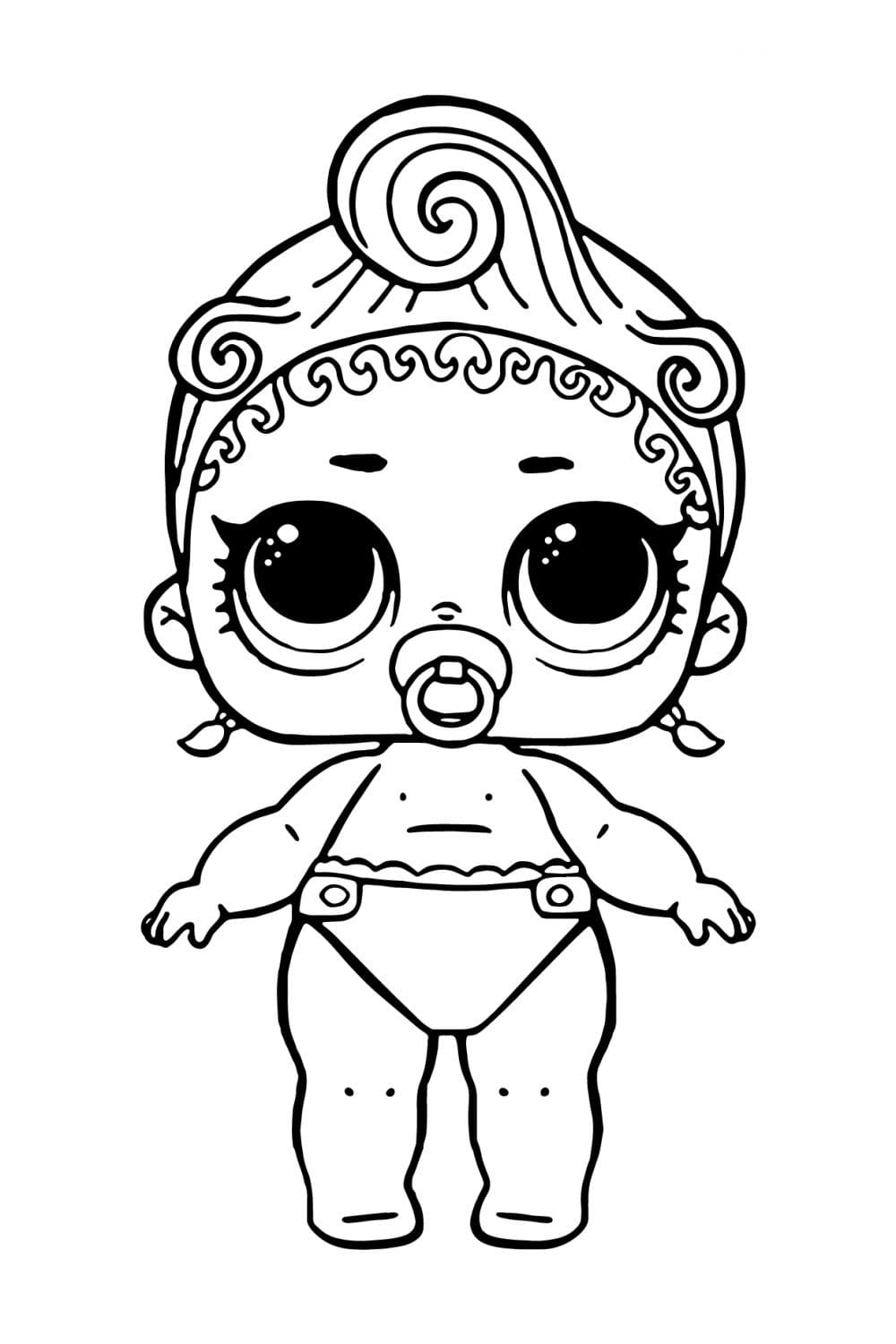 Desenho deLOL Surprise Bebê Encantadora 4 para colorir