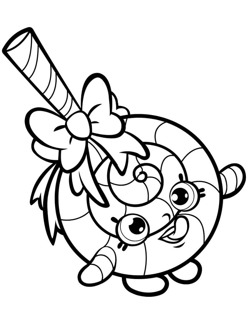 Desenho de Lolli Poppins Shopkins para colorir