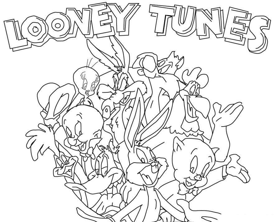 Desenho de Looney Tunes 1 para colorir