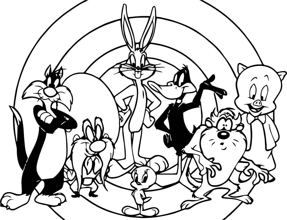 Desenho de Looney Tunes 2 para colorir