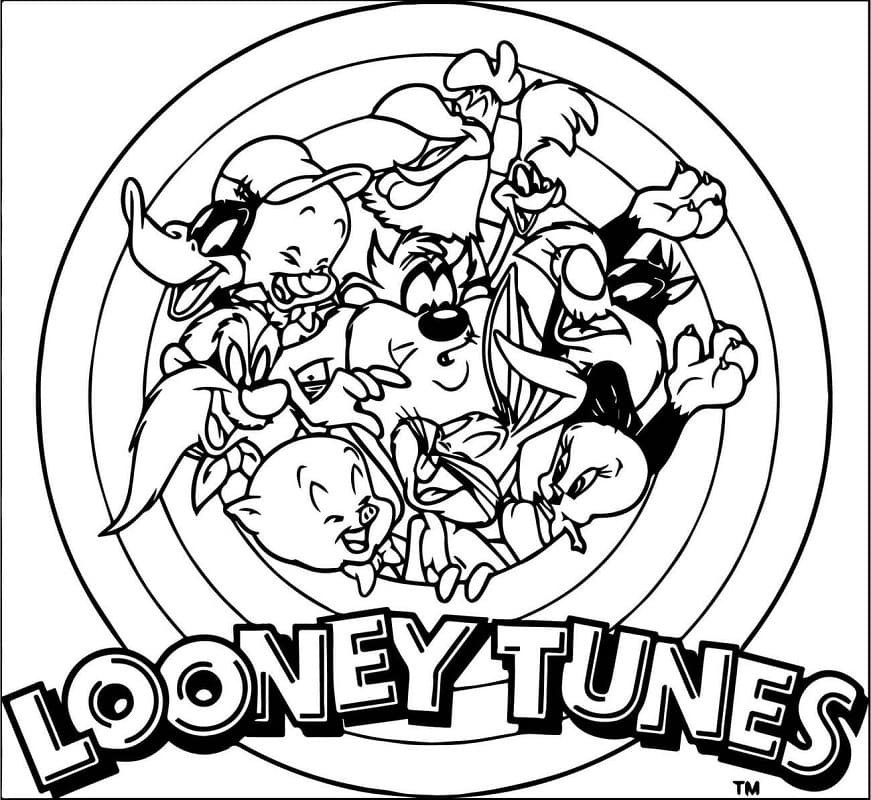 Desenhos de Looney Tunes para colorir