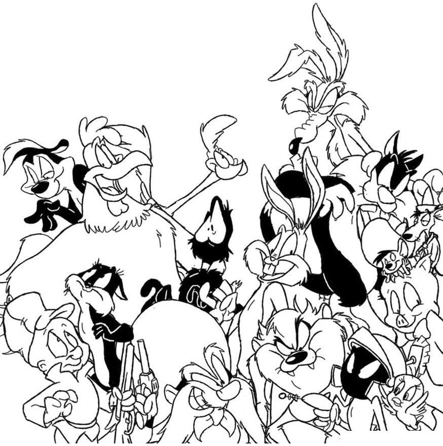 Desenho de Looney Tunes 4 para colorir