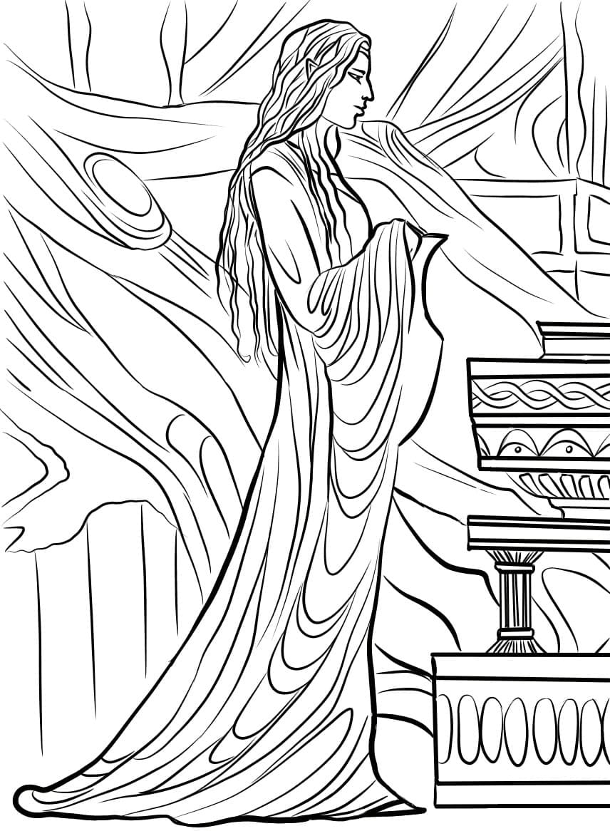 Desenho deLothlorien para colorir