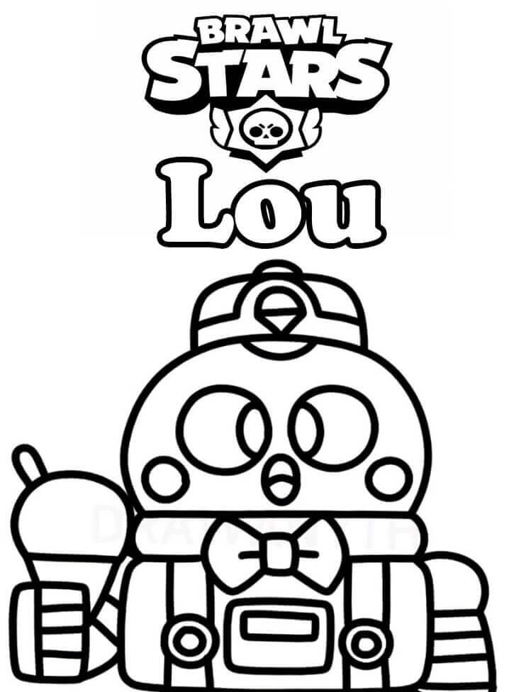 Desenho deLou Brawl Stars 2 para colorir