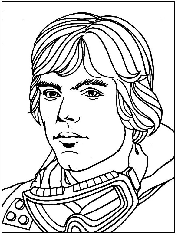 Desenho deLuke Skywalker 2 para colorir