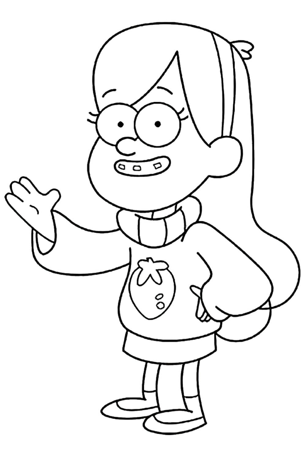 Desenho deMabel de Gravity Falls para colorir