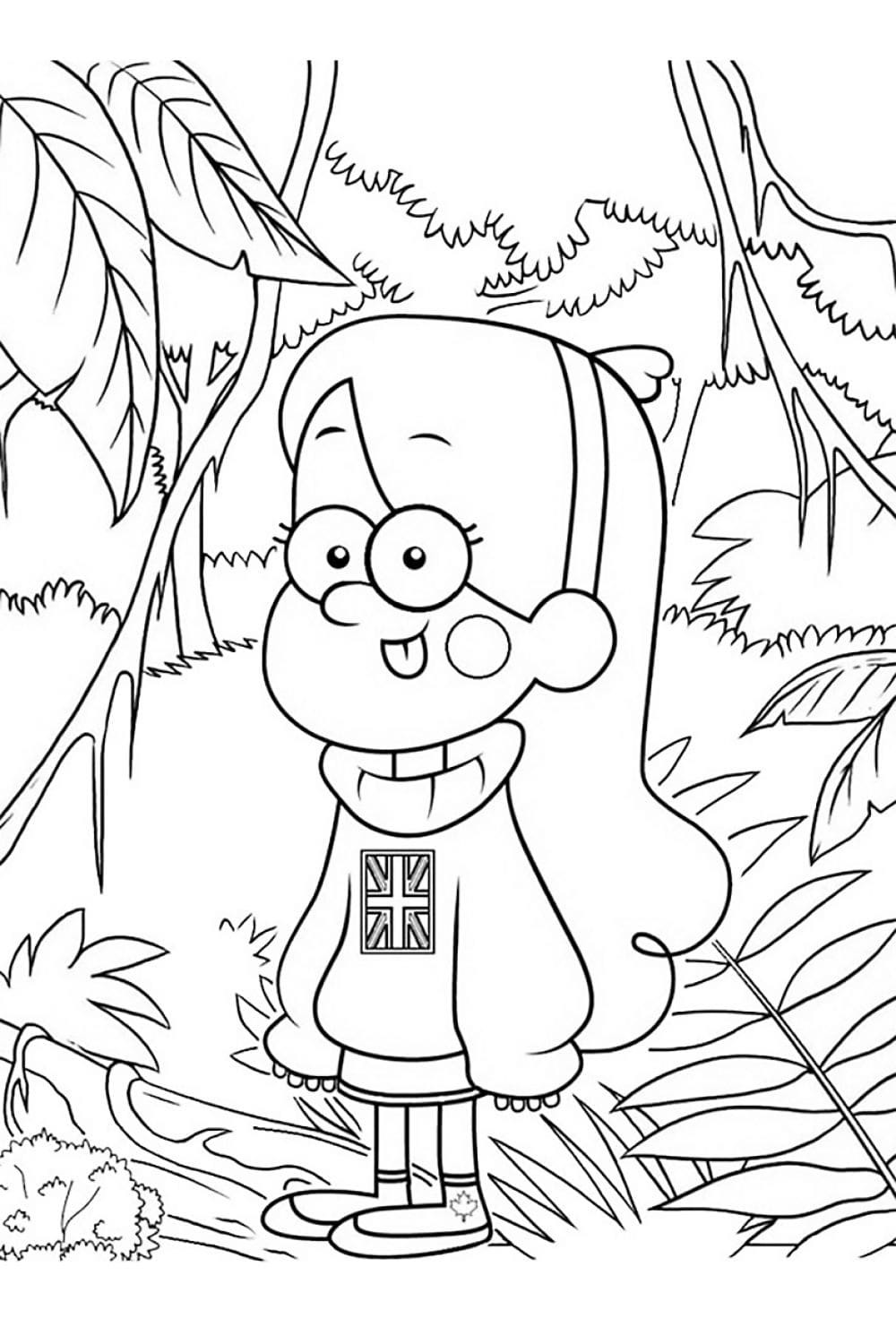 Desenho deMabel Pines de Gravity Falls para colorir