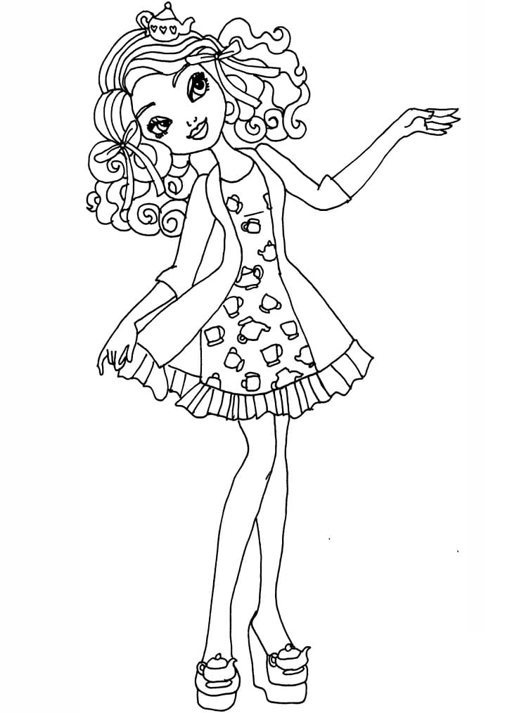 Desenho deMadeline Hatter para colorir