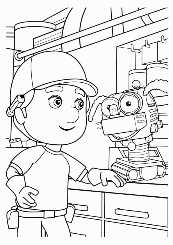 Desenho deManny, Mãos à Obra 2 para colorir