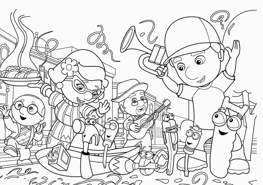 Desenho deManny, Mãos à Obra 24 para colorir