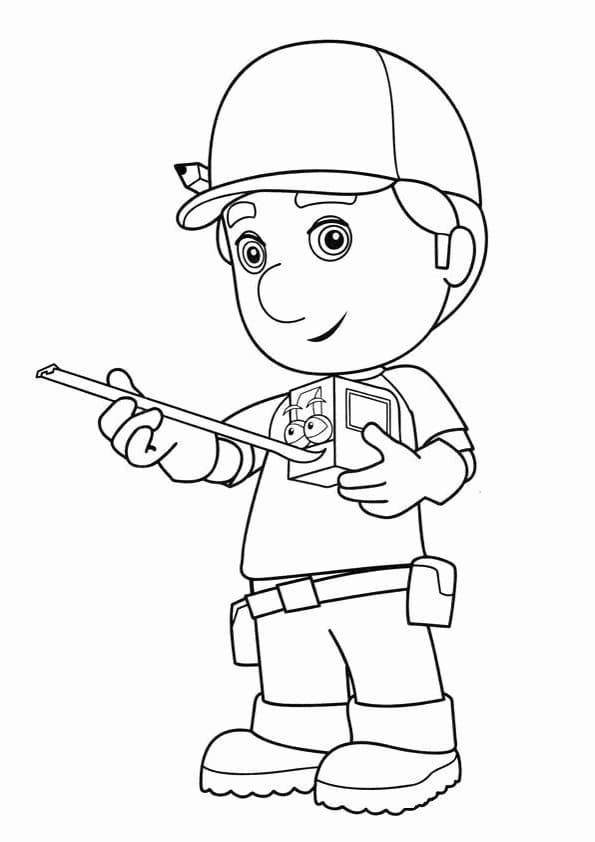 Desenho deManny, Mãos à Obra 6 para colorir