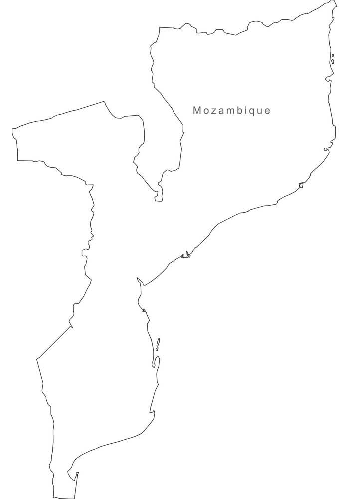 Desenho deMapa de Moçambique 7 para colorir