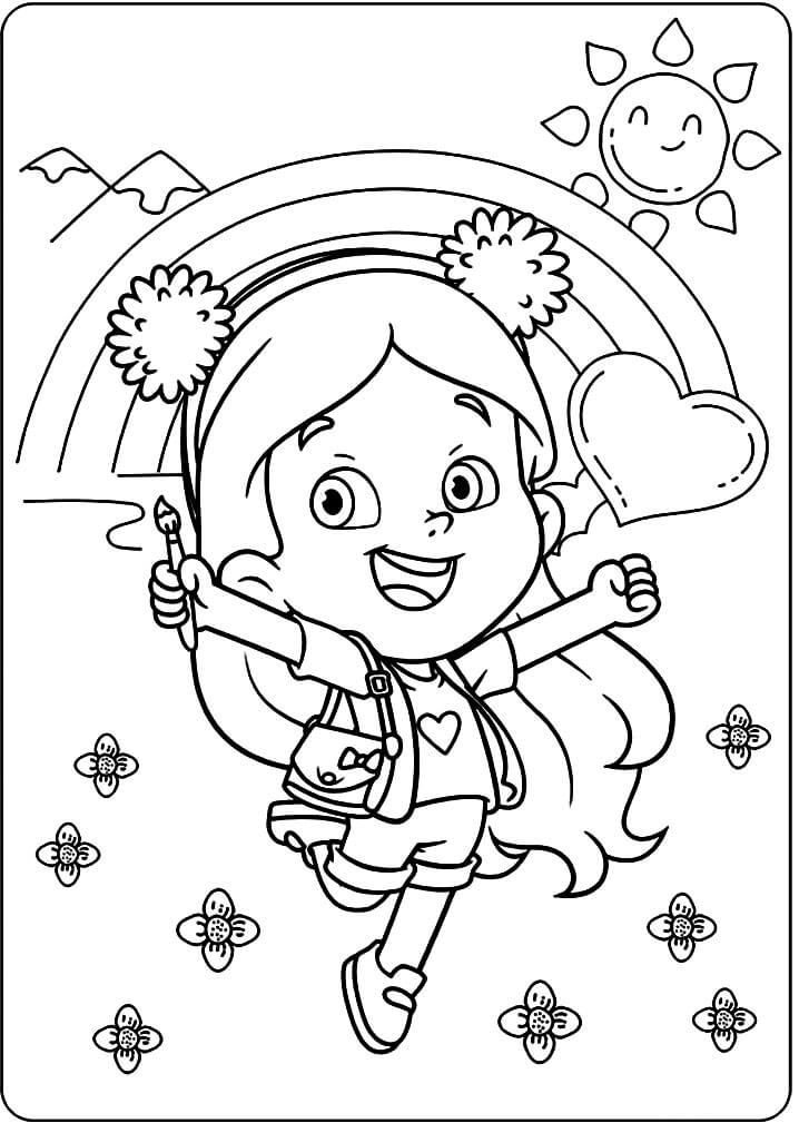 Desenho deMaria Clara para colorir