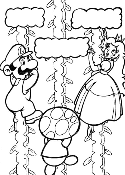 Desenho de Mario 6 para colorir